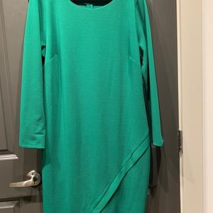 Eloquii Emerald Ribbed Dress